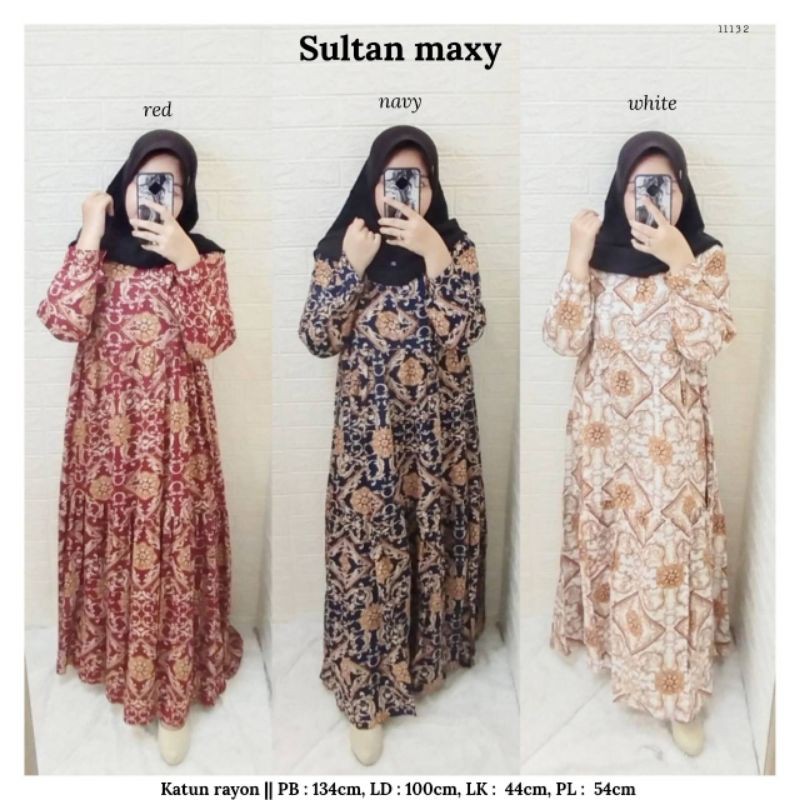 Sultan maxy / gamis sultan / gamis rayon sultan / gamis motif sultan / gamis sultan murah