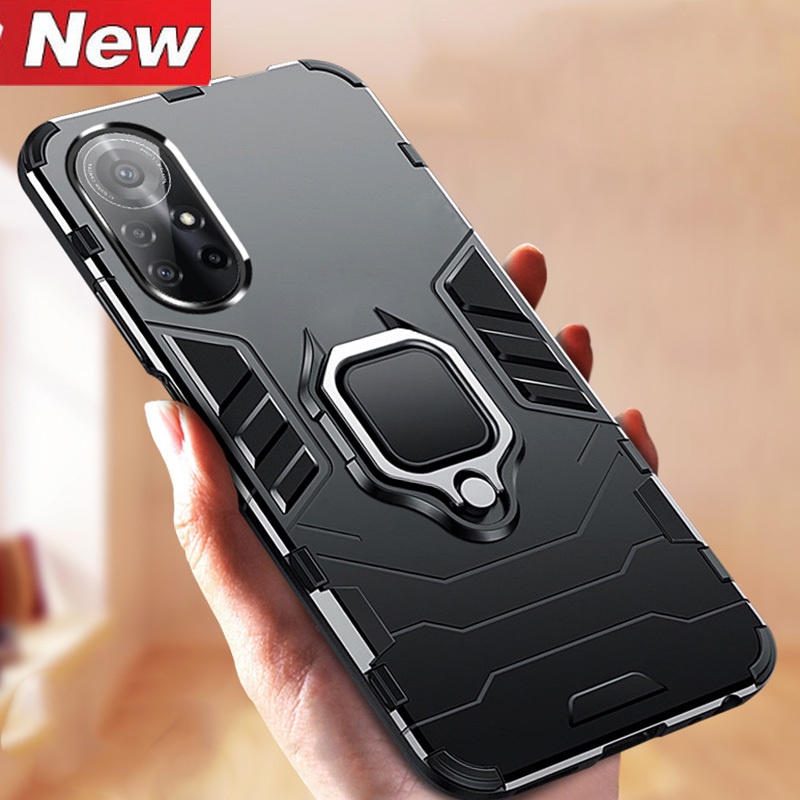 Casing Armor Shockproof + Stand Holder Magnetik Untuk Huawei Nova 8i 8 Pro Nova 8 SE Nova 8