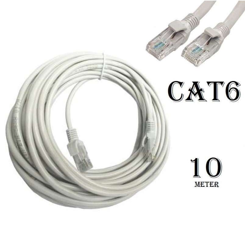 Cable lan nyk 10m cat 6 utp fast ethernet speed - Kabel internet rj45 cat6 10 Meter indoor