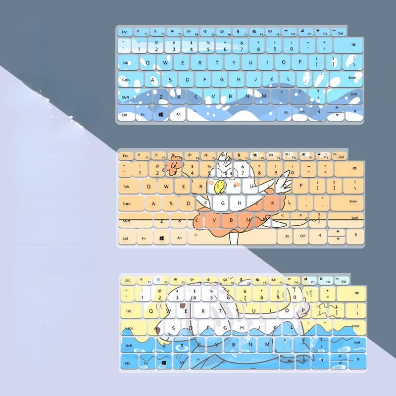 Film Pelindung Debu Keyboard Motif Kartun Bunga Untuk Huawei 2021 Honor magicbook V14 14.2 inch HGE-W56