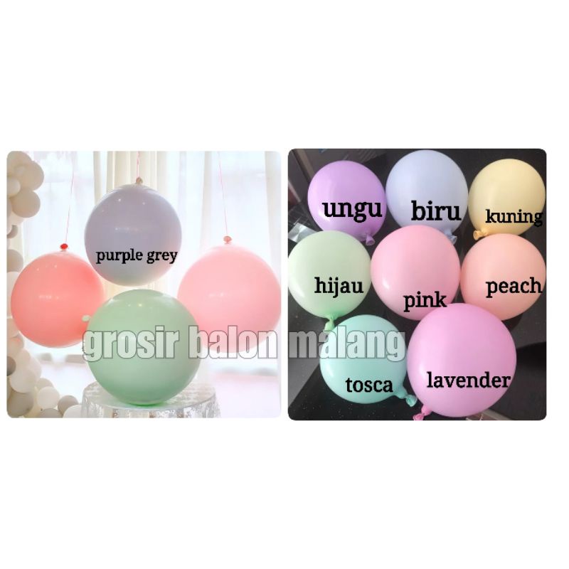 balon latex pastel macaron 18 inch 18inch 18&quot; jumbo