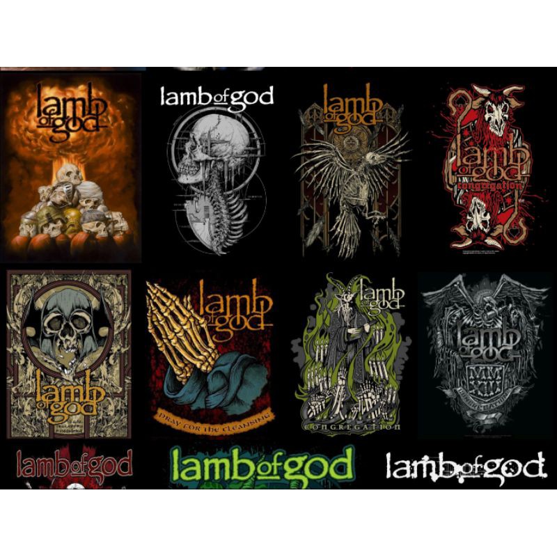 sticker lamb of god band metal