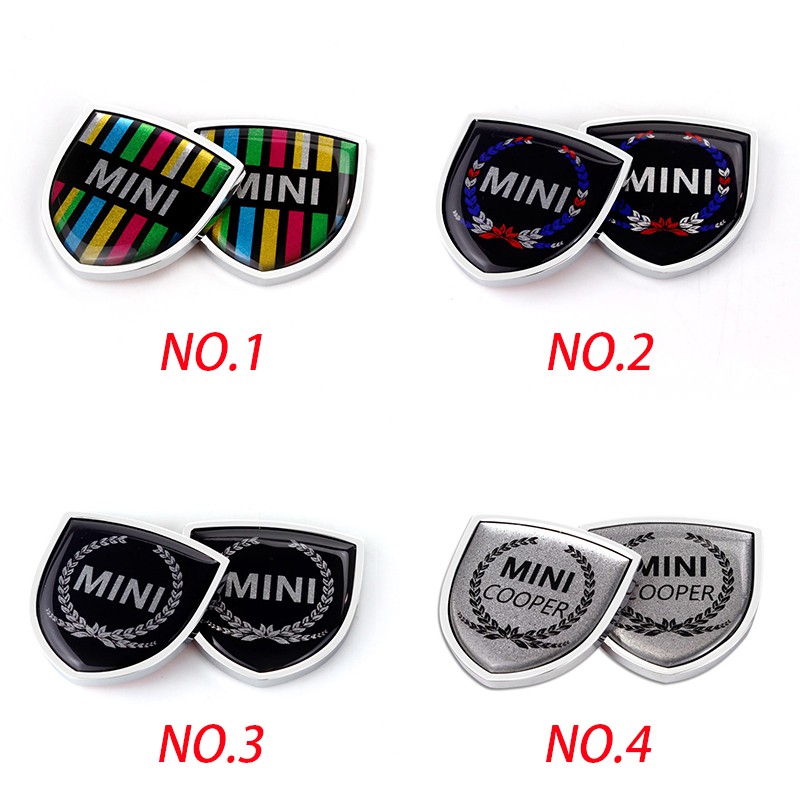 Night knight 2Pcs Stiker Emblem / Badge Mini Motif Bendera Inggris Bahan Metal untuk Kaca Jendela Mobil