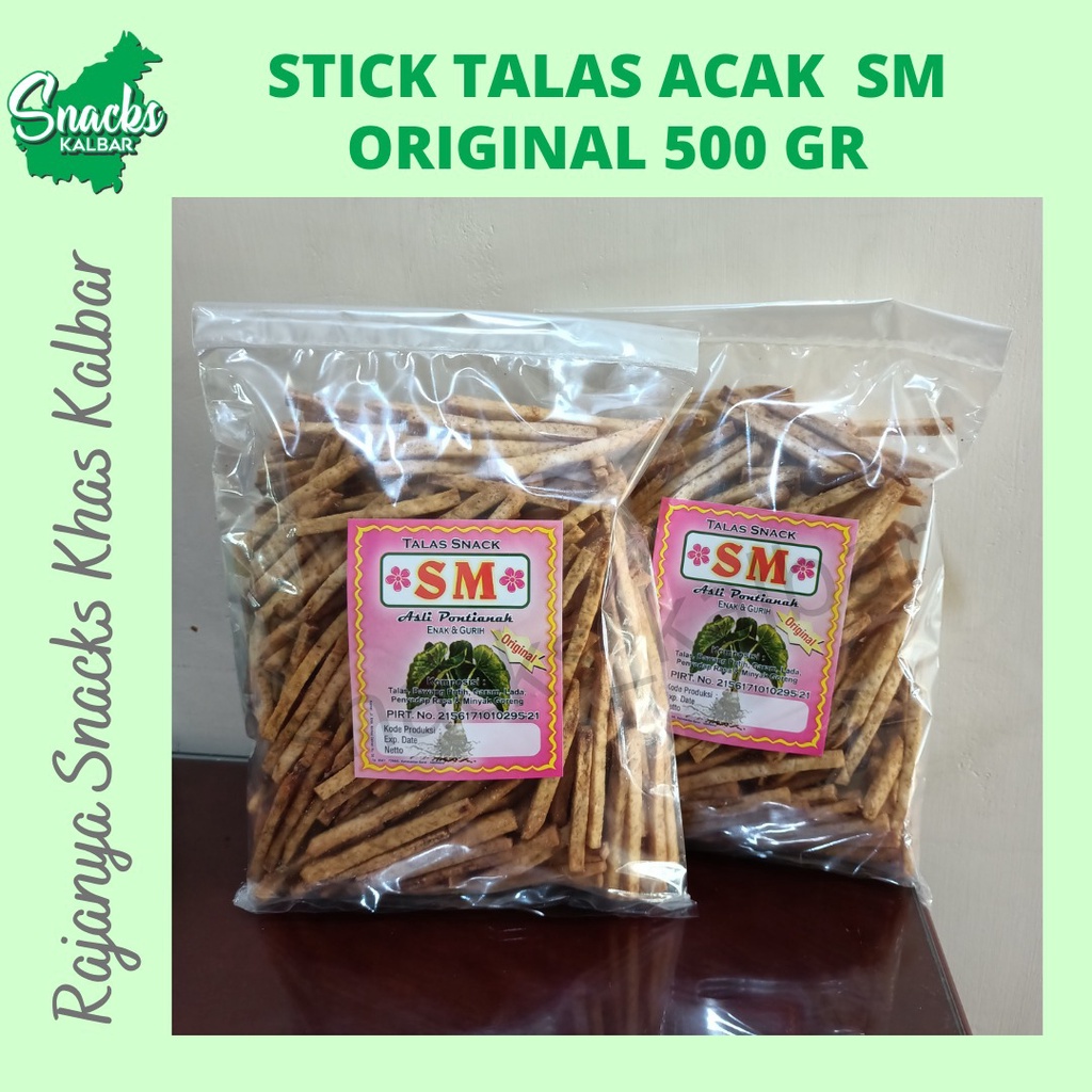 

Stick Talas Acak/Stick Keladi "SM" Original 500 gram Khas Pontianak