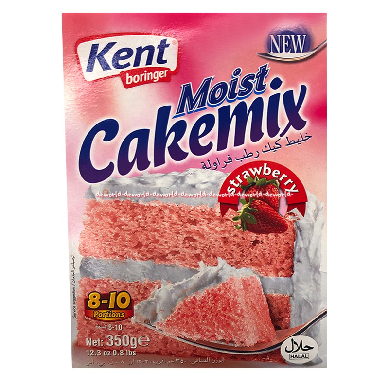 Kent Boringer 350gr Moist Cakemix Strawberry Vanilla Premiks Instan Tepung Membuat Kue Instan Cake Mix Siap Pakai Kentboringer Cake Ultah