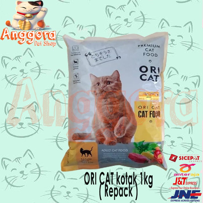 Makanan Kucing kering murah Ori Cat kotak 1kg / Freshpack 800gr