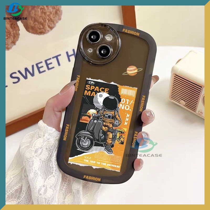 Casing TPU Realme 5 5i 6i C3 C35 C21Y C25Y C21 RealmeC11 2021 C25 C15 C12 C2 Motif Astronot