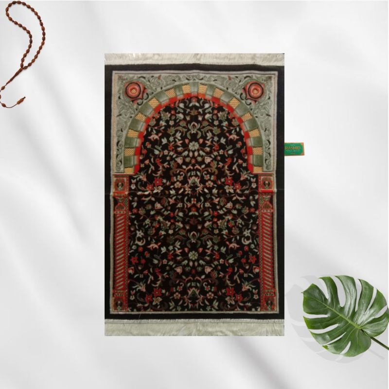 TERBAIK! SAJADAH TURKI PREMIUM MOTIF RAWDAH UK 70x110cm MERK RASHID ANAK BRAND WADIMOR SAJADAH ANAK REMAJA DEWASA TERMURAH MERIAH BESAR SEGALA UMUR MINI KECIL JUMBO TRAVEL HAJI UMROH PERLENGKAPAN SHALAT SOLAT SALAT