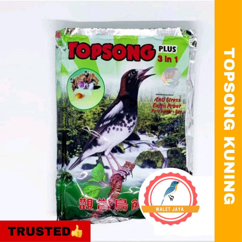 TOPSONG COKLAT/KUNING VOER BURUNG KICAU PUR BURUNG