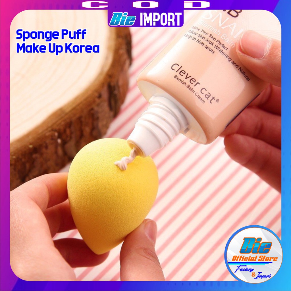 isi 2 Pcs Sponge Buff Make up Korean Style Import