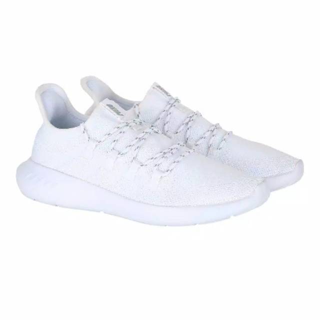 ( 22% OFF ) Sepatu Running Piero Rewind Knit All White Original