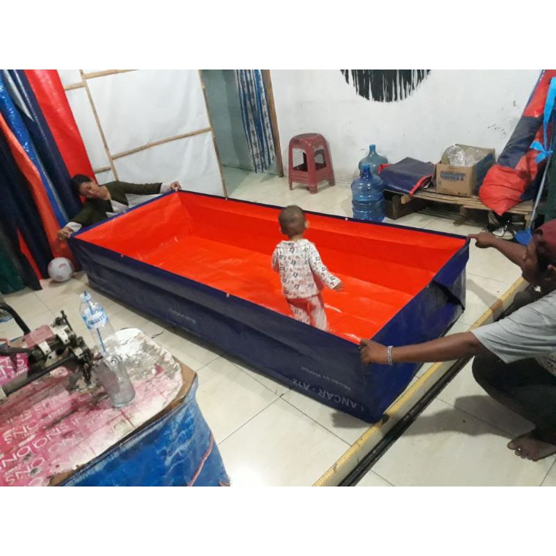 terpal kolam ikan TYPE A12 ukuran (250×100×50