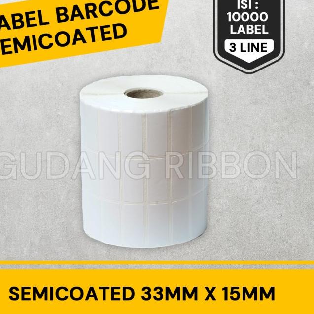 

☼ LABEL BARE SEMICOATED 33X15 3 LINE CORE 1" (ISI 10.000 PCS) ✤