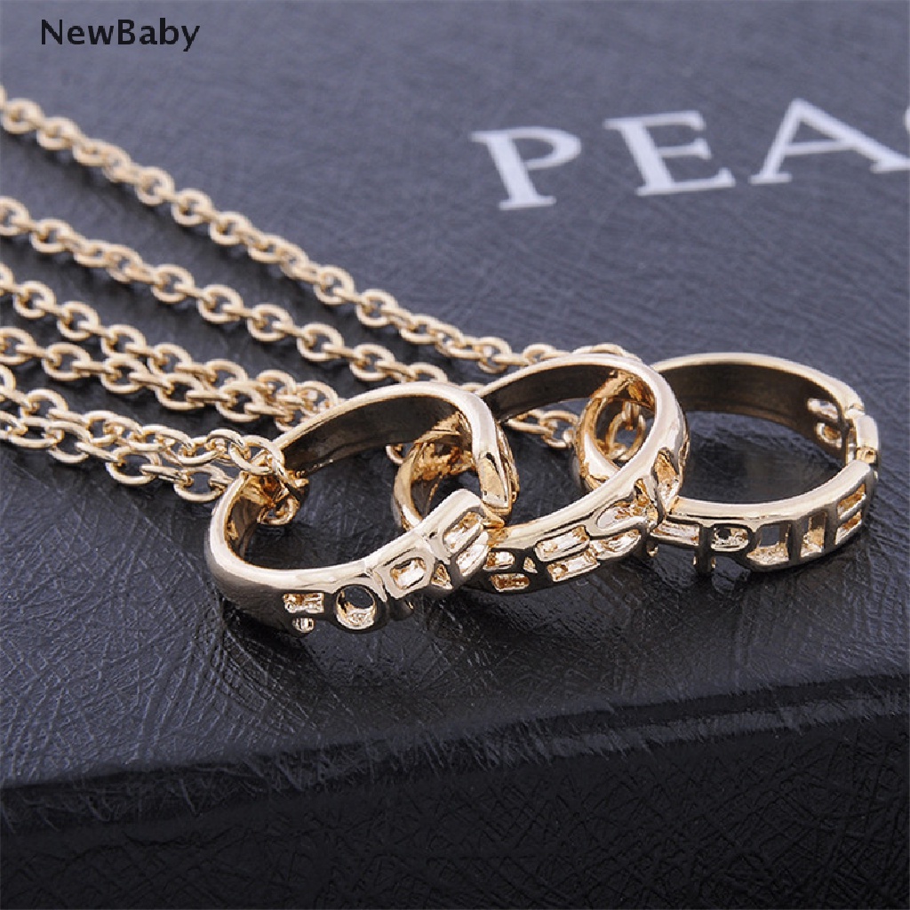 Newbaby 3PCS Kalung Persahabatan Liontin Desain Tulisan Best Friend Forever Untuk Wanita