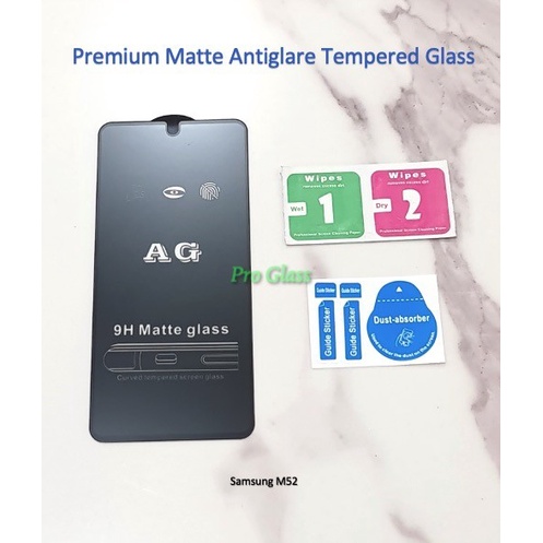 Samsung A03 M52 A52s FULL COVER ANTI GLARE / DOFF Tempered Glass