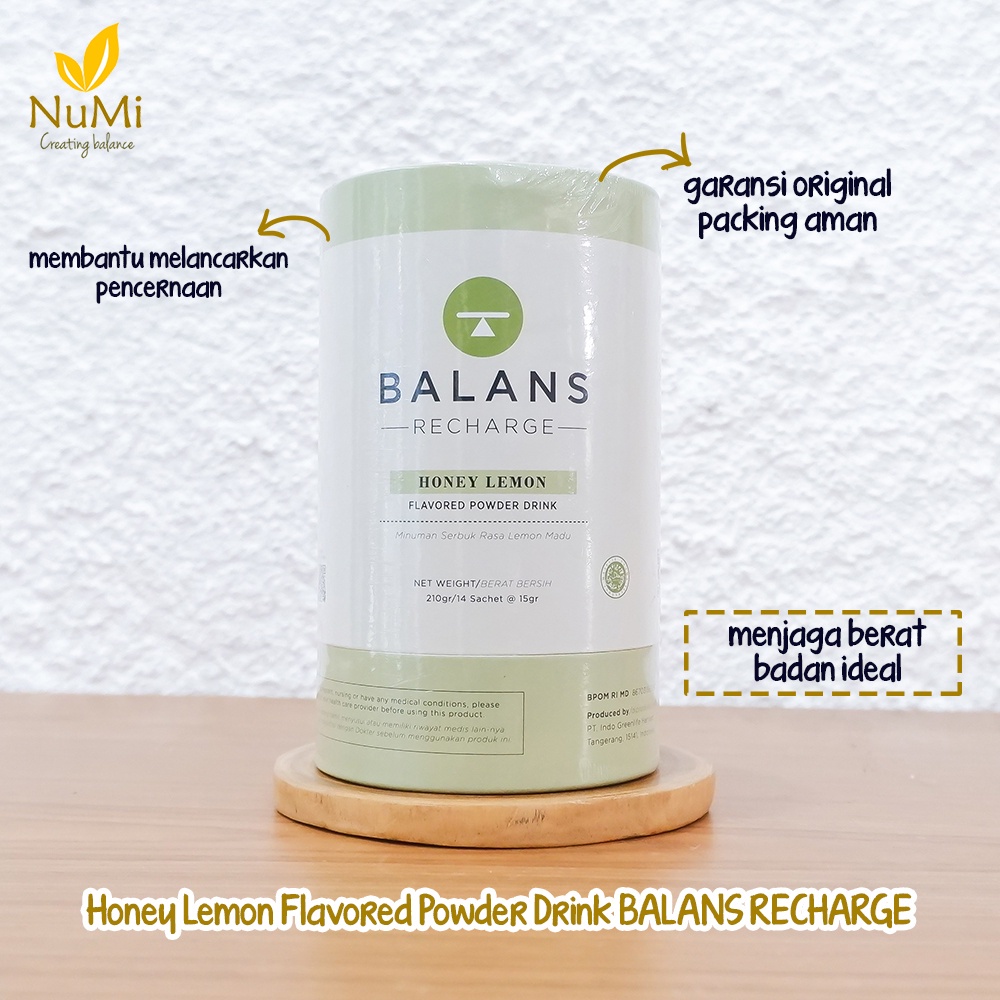 

BALANS Recharge Lemon Honey 14 Sachet minuman fiber - Balans Official