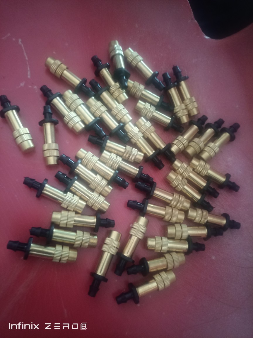 5pcs Nozzle Penyemprot Kuningan 4mm Untuk Taman