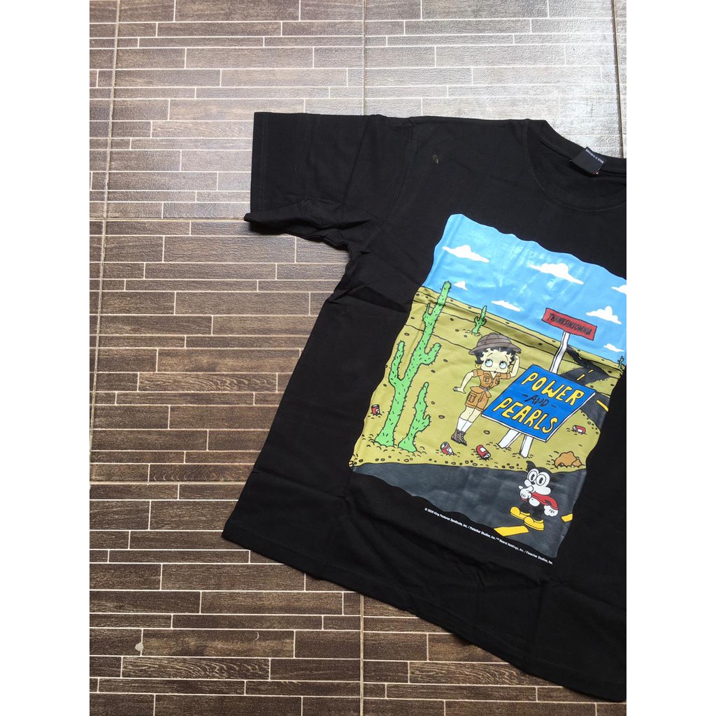 THANKSINSOMNIA - Betty Boop Tshirt Stranded Black