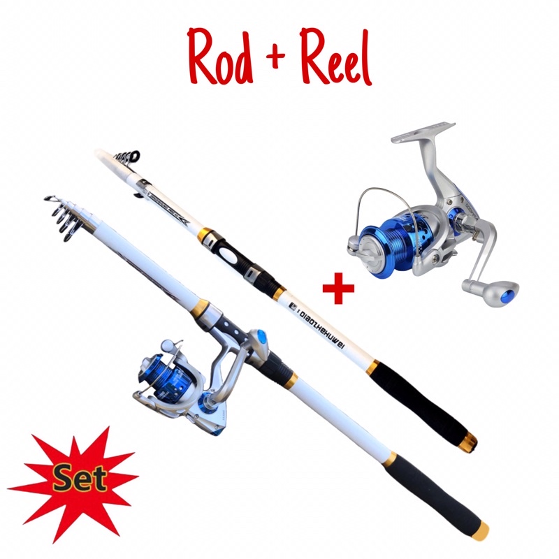Joran Pancing Set 210 240 270 300CM Max Drag 15KG Reel TaffSport SA3000 12 BB Material Berkualita