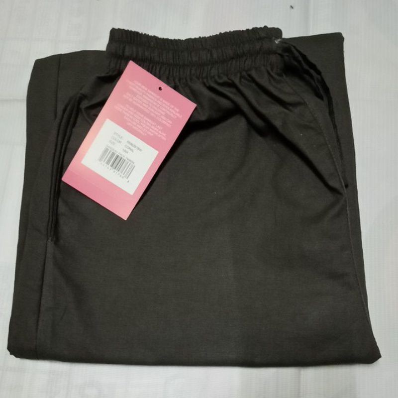 Celana kulot Panjang cigaret remaja ABG pola lebar-Abu tua