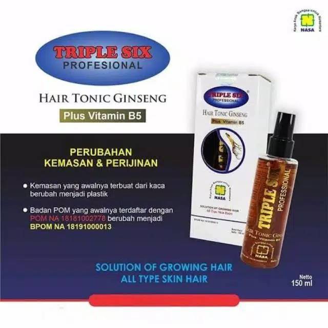 Triple Six hair tonic Ginseng  Nasa