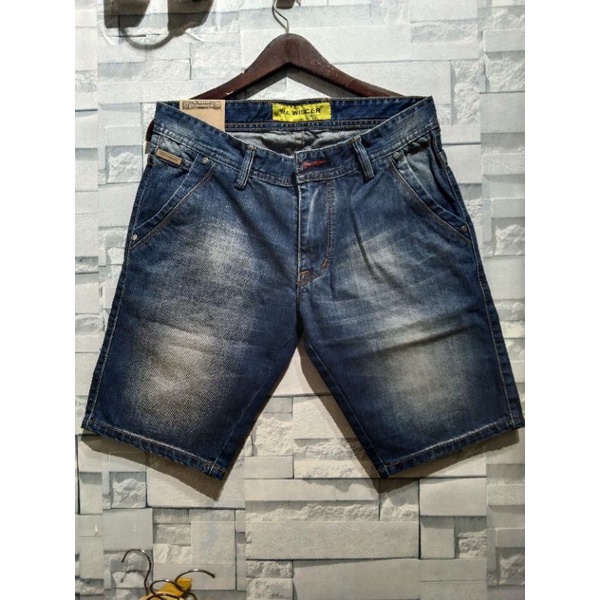 Celana Pendek Jeans Pria Distro Wiscer Original Premium// Celana Jins Pendek Wiscer Polos//Celana Le