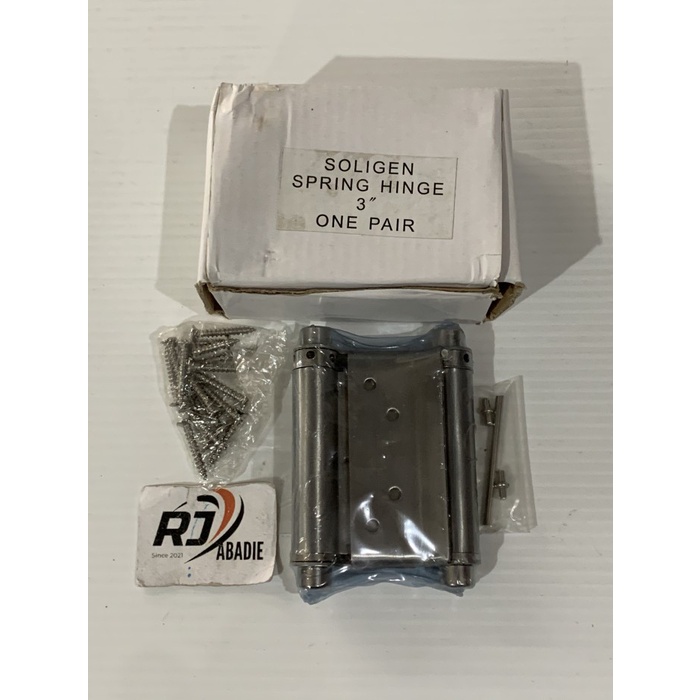 Spring Hinge / Engsel Per Pir Stainless Soligen 3&quot; 4&quot; [1set]