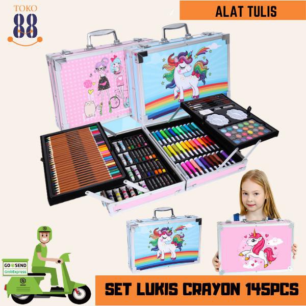 

Art / Toko 88 Mix-Set Alat Lukis 145Pcs Model Koper Jinjing Import - Biru