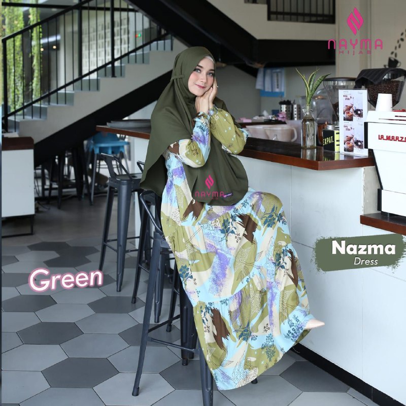 NAYMA HIJAB - NAZMA DRESS - DAILY DRESS - GAMIS RAYON VISCOSE