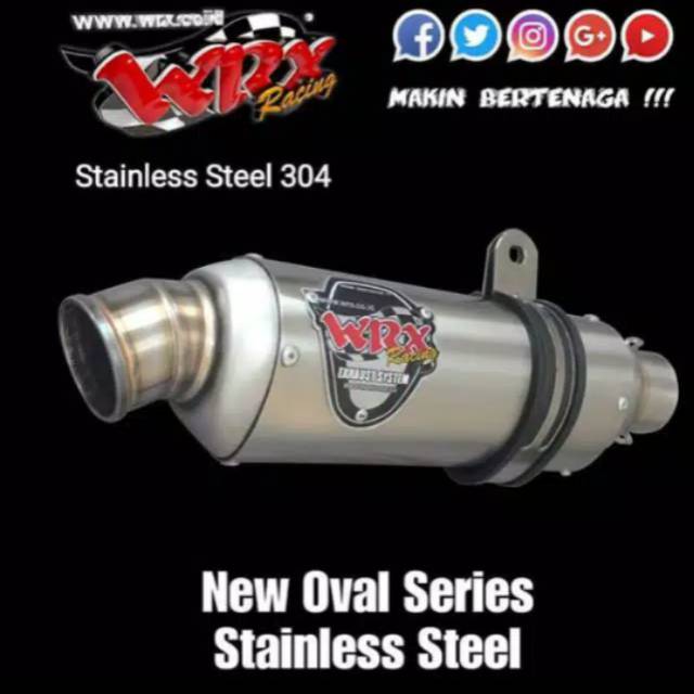 Knalpot WRX Oval K2 Yamaha Vixion Old NVL NVA VVA