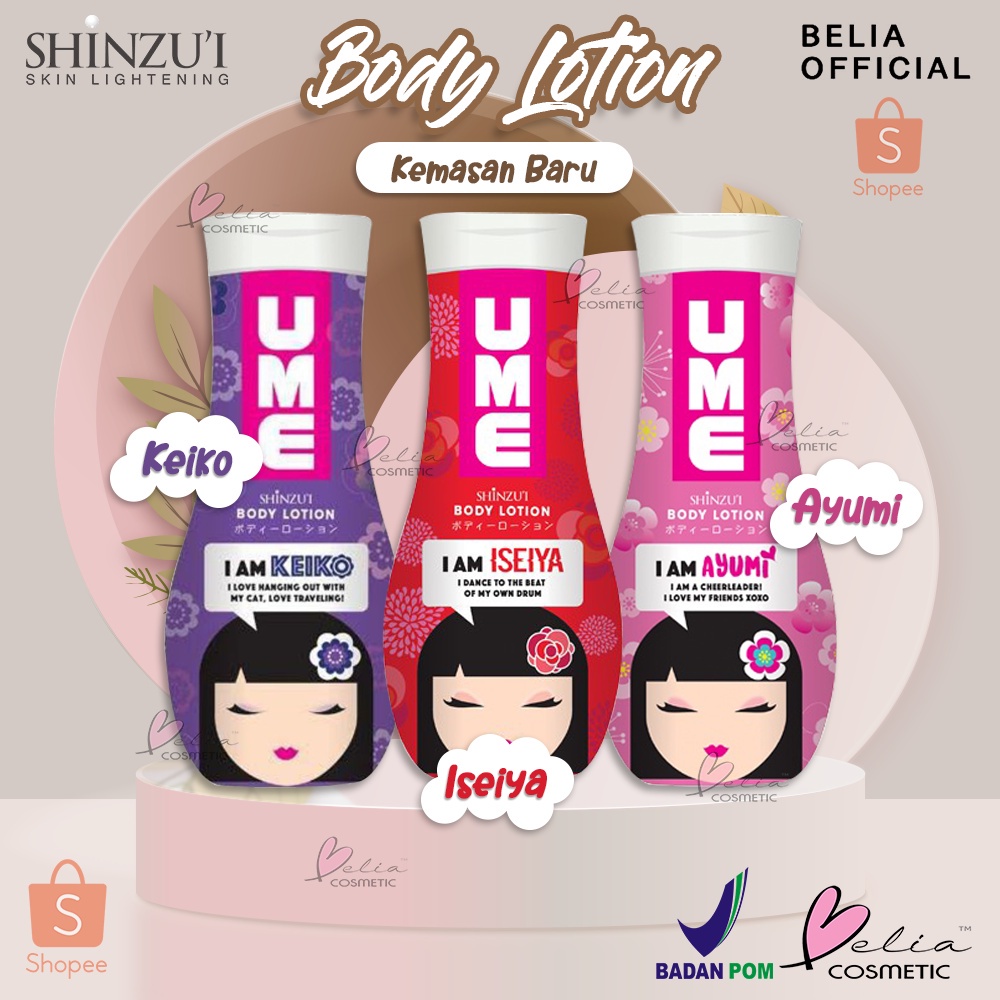 VINLA SHINZUI UME Body Lotion Ayumi | Iseiya | Keiko (✔BPOM)