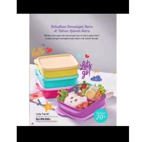 SALE loly tup set (4) warna baru