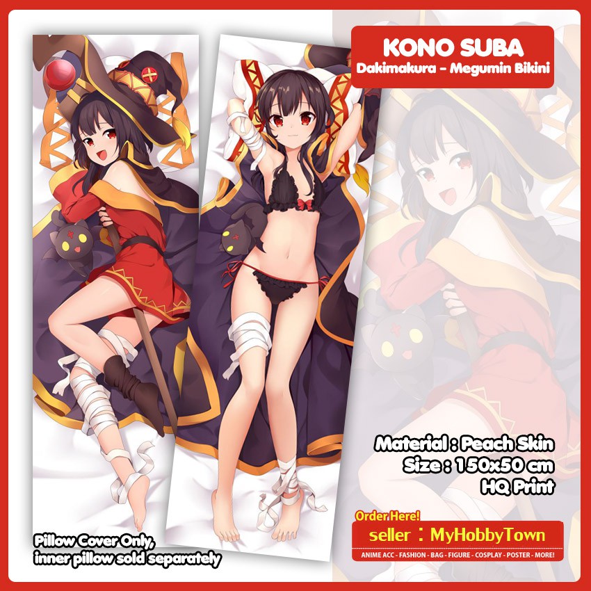 Sarung Bantal Anime Dakimakura Kono Suba : Megumin Bikini