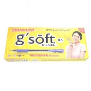 

BALLPOINT, PULPEN, BP STANDARD G SOFT ISI 12 PCS