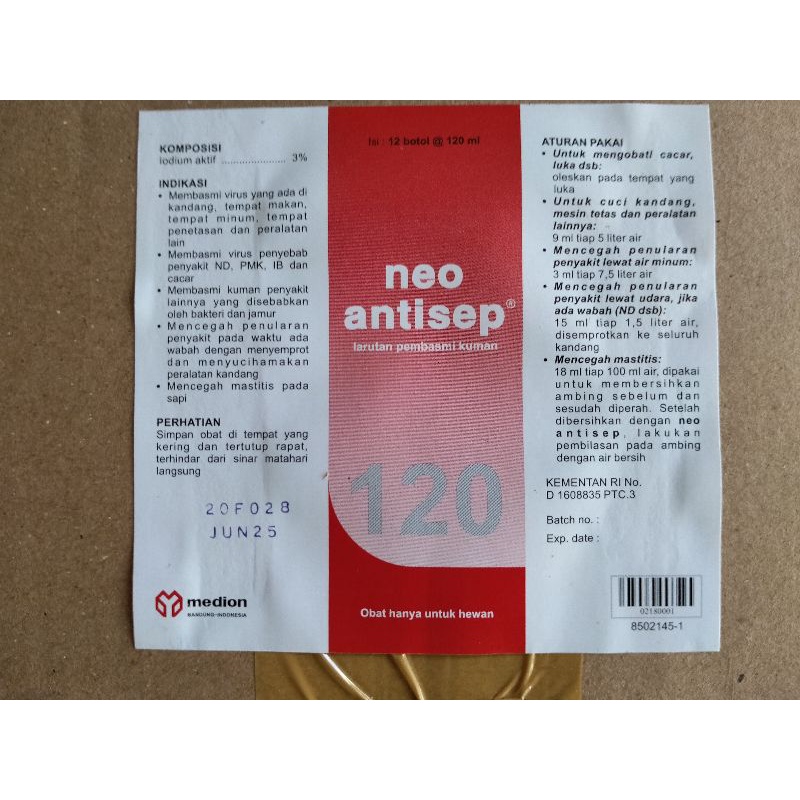 NEO ANTISEP 120 ml