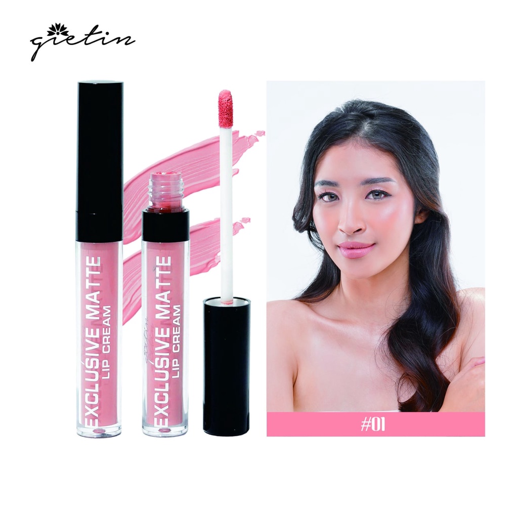 LF - Gietin Lipstick Exclusive Matte Lip Cream Lembut Melembabkan &amp; Ringan GT03