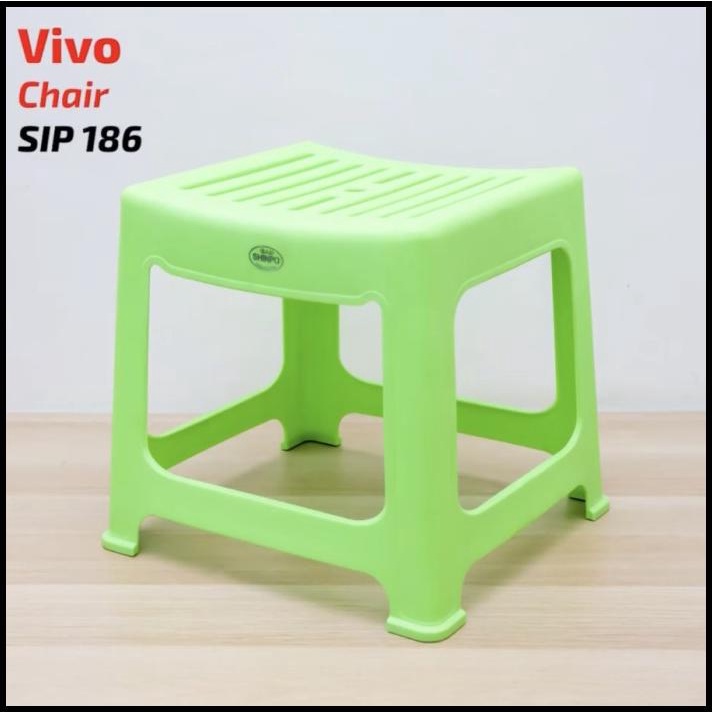 Shinpo Vivo 186 Bangku Jongkok Plastik Serbaguna Stool Kursi Chair