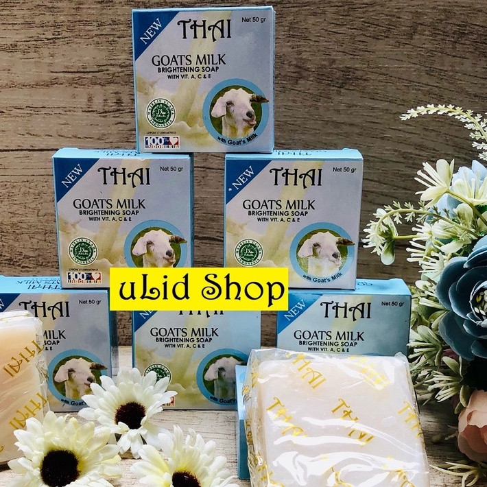 SABUN SUSU KAMBING SABUN THAI GOATS MILK 50gr PAKET 1 LUSIN MURAH HARGA GROSIR BISA BAYAR DI TEMPAT 