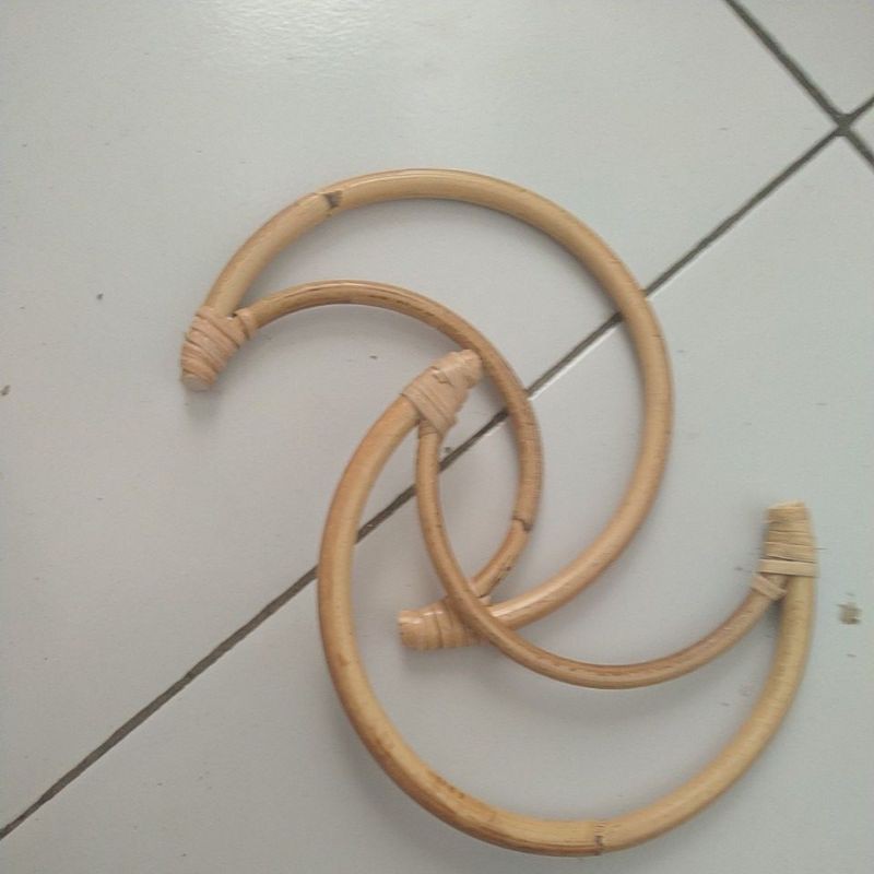 Rotan Bulan Sabit Perlengkapan Dreamcacther Homedecor Size 10cm