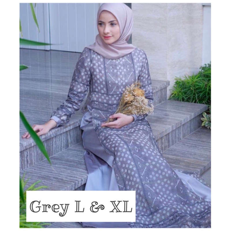 DANIAH DRESS GREY JAVINA