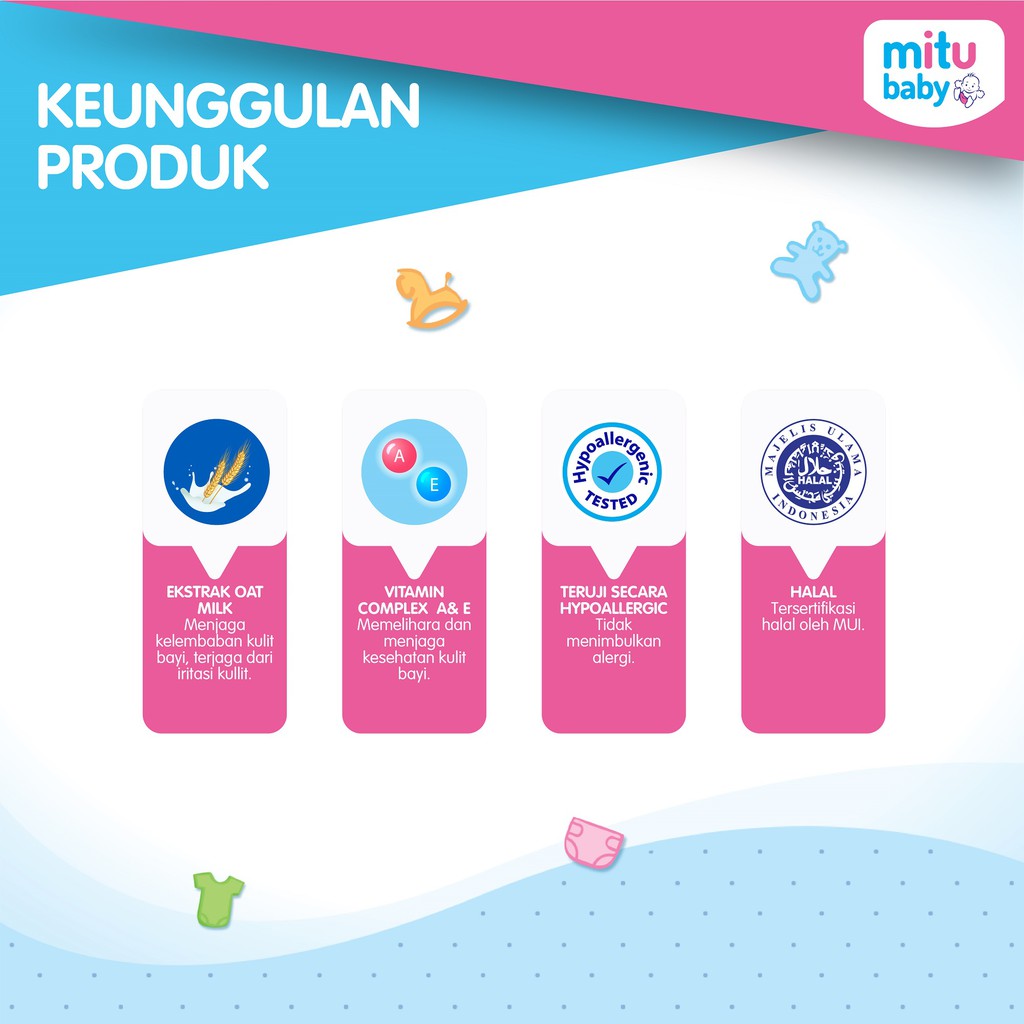 Mitu Baby Liquid Soap Milkbath Bottle 200 ml - Sabun Mandi Bayi