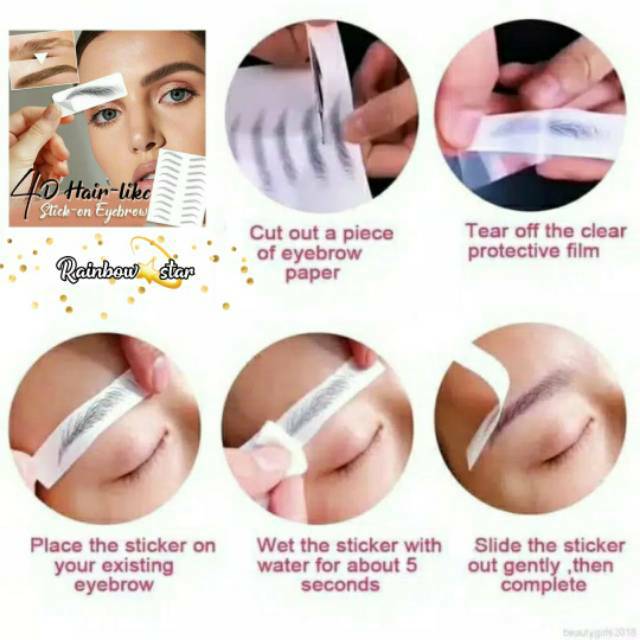 Microblading Eyebrow Sticker / Eyebrow Tattoo Sticker / Stiker Tato Alis