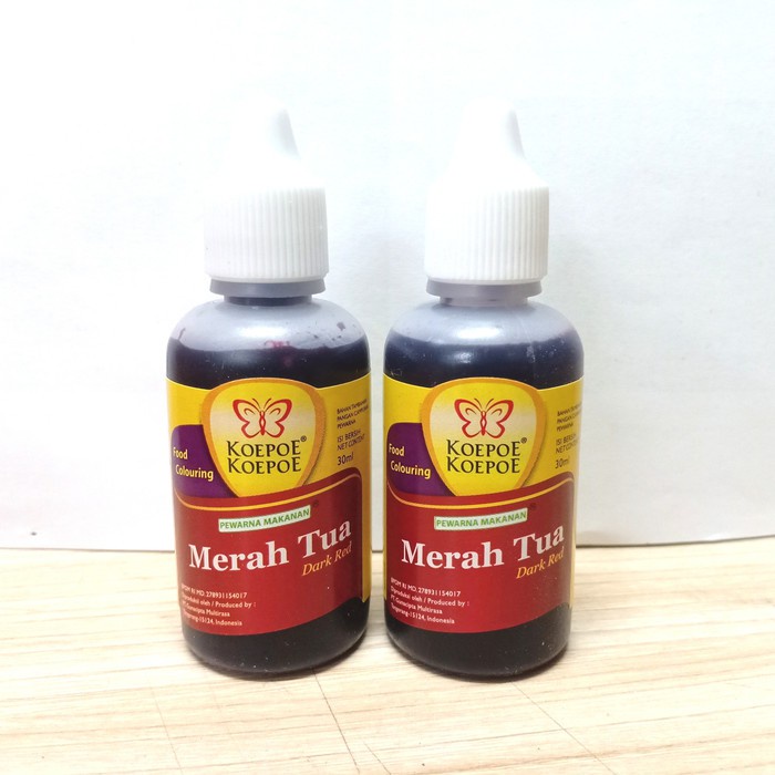 PEWARNA MAKANAN KOEPOE 30ML MERAH TUA