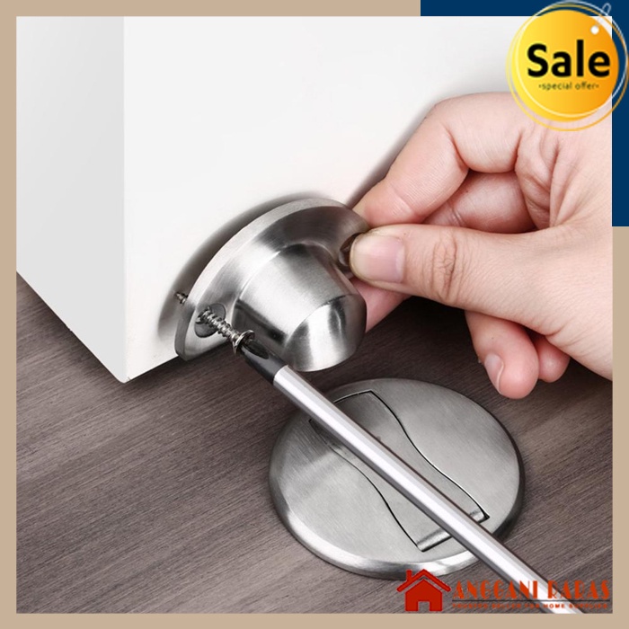 Pengaman Pintu Penahan Pintu Pengganjal Pintu Magnet Door Stopper Magnetic