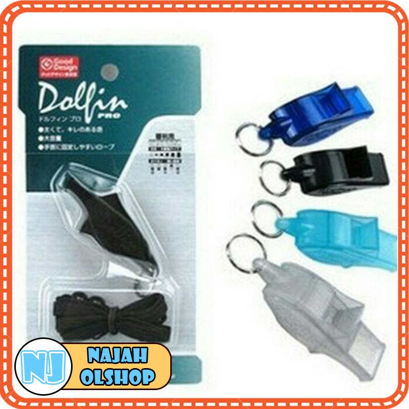 PLUIT MOLTEN DOLPHIN WHISTLE - PELUIT DOLFIN WHISTEL SEMPRITAN WASIT - LANYARD - JakartaMart