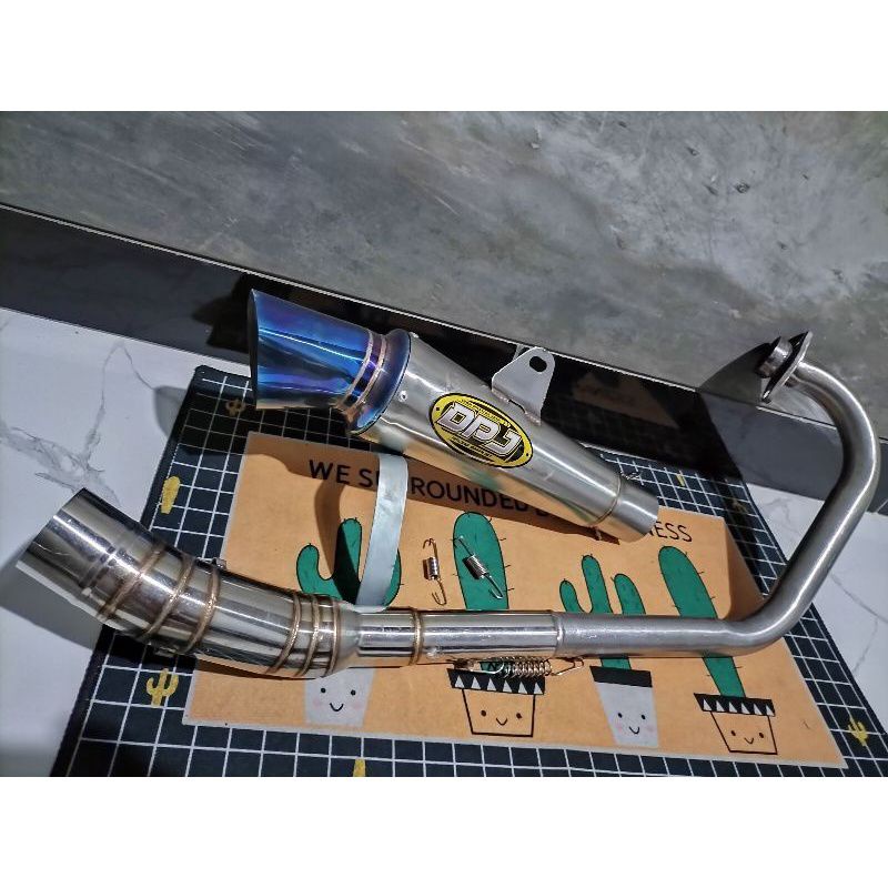 knalpot DPJ pucuk bluemoon satria Fu MX Sonic thunder cbr150r old Vixion verza dll