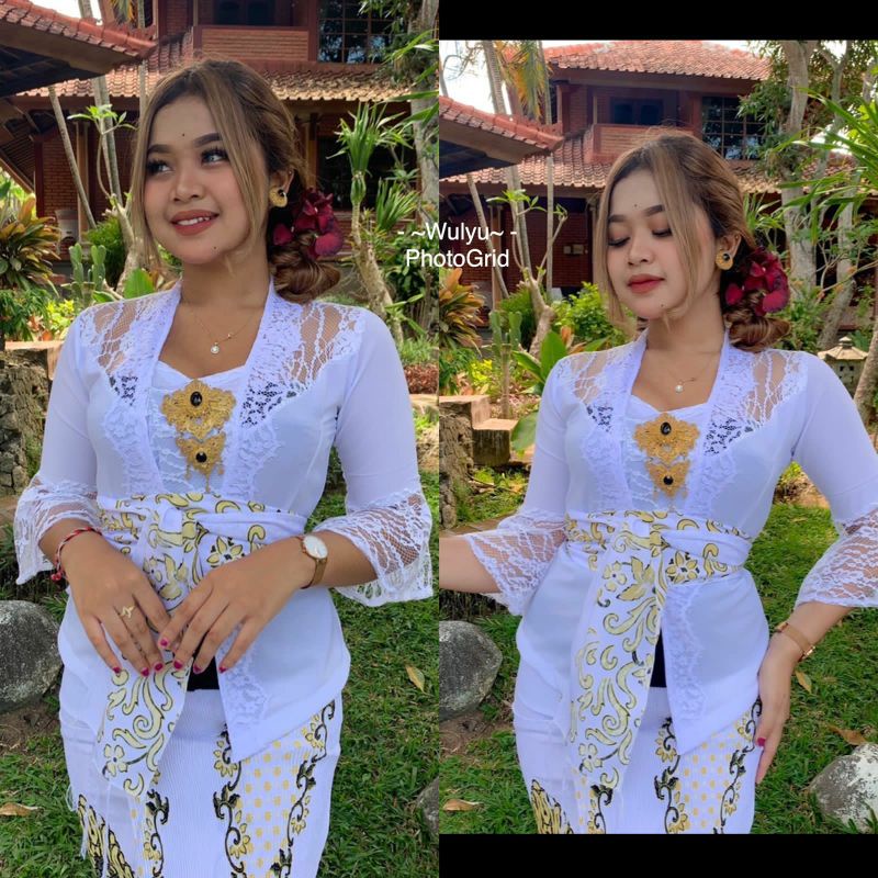 [SALE] KEBAYA BALI JADI MIX TANGAN KIPAS (ATASAN KEBAYA SAJA)