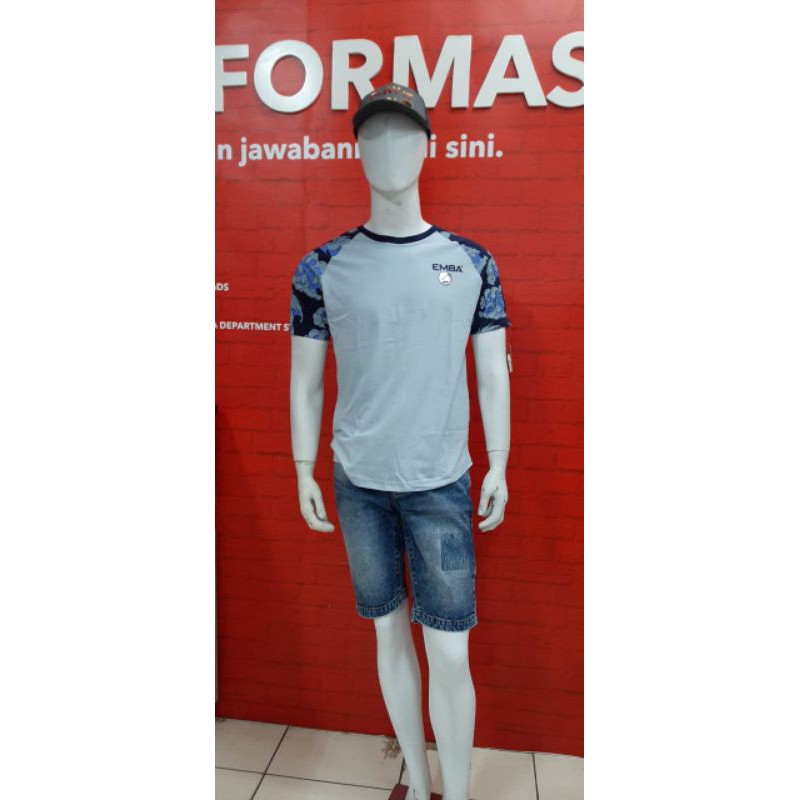 Celana pendek jeans Pria//Jeans Terbaru//merk EMBA JEANS
