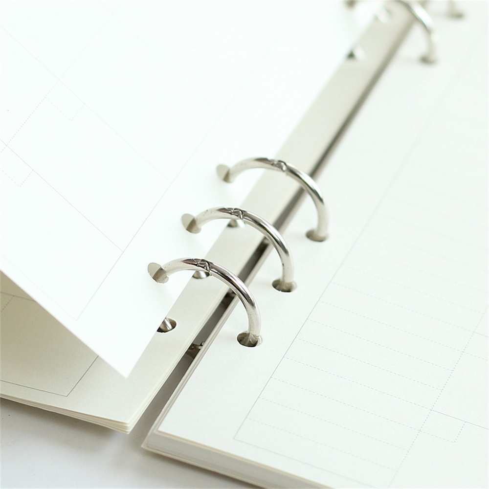 【COD Tangding】1PC Metal Notebook Loose Leaf Binder Binder Ring Snap Album Split Hinged Keyring