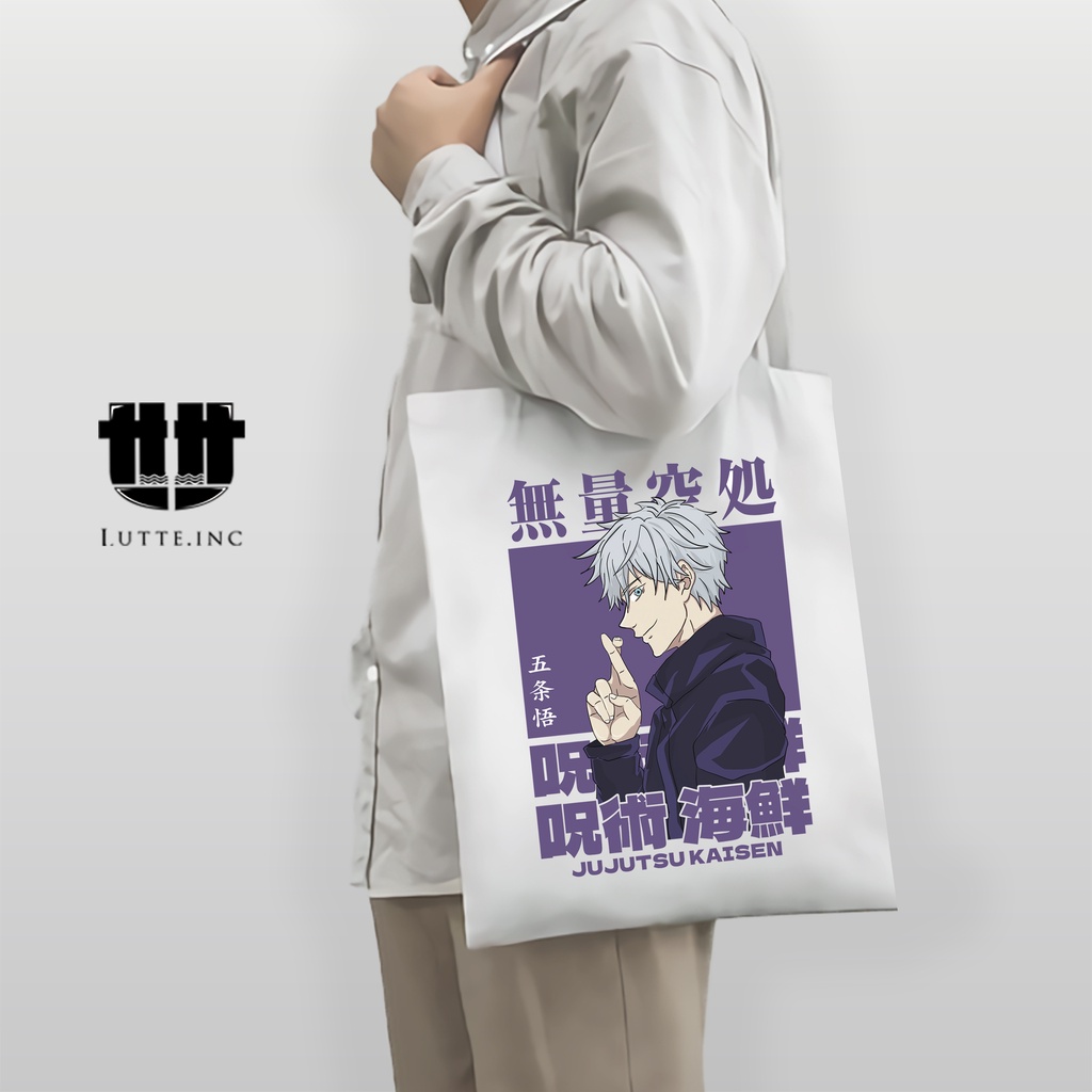 NEW Jujutsu Kaisen Tote bag Anime ToteBag Kanvas Premium Tas Tote bag Laptop